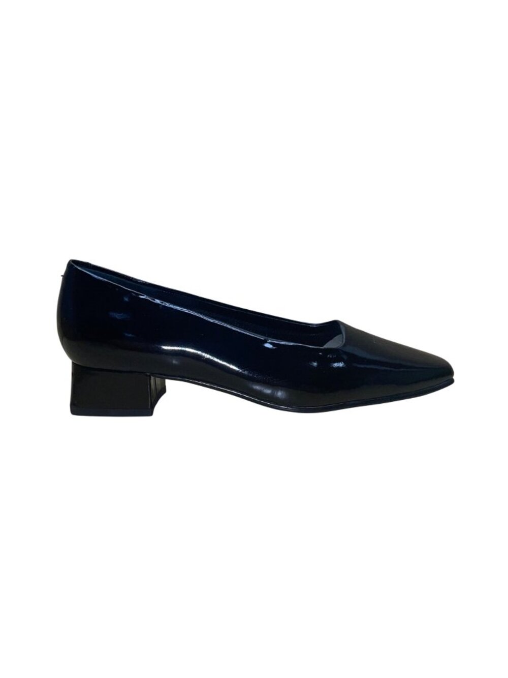 Chadwicks Women’s Black Patent Square-Toe Low Heel Slip-On Dress Shoes Size 10M